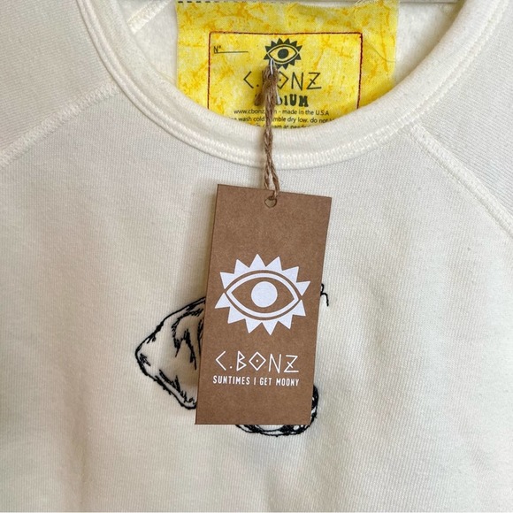 Custom Staud x C.Bonz Sweatshirt in Cream - Picture 8 of 10